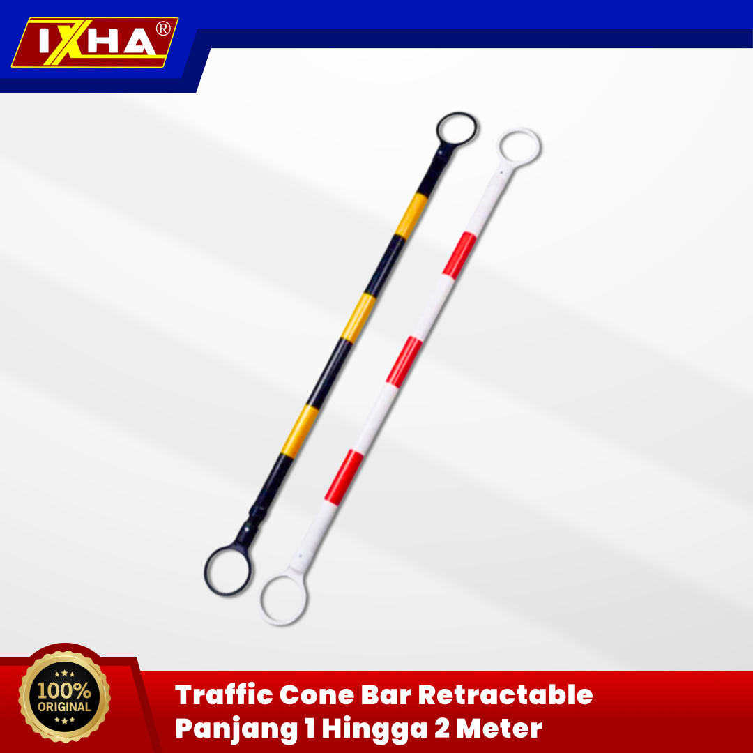 traffic cone bar retractable panjang 1 hingga 2 meter. 1